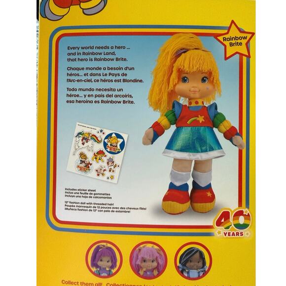 NEW Rainbow Brite 40th Anniversary 12” Plush Doll by Yipper! Toys - Picture 6 of 8